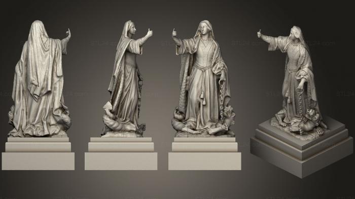 Статуи античные и исторические (Статуя 87, STKA_1538) 3D модель для ЧПУ станка